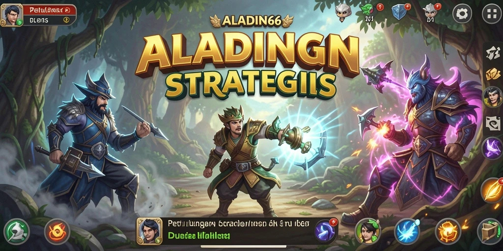 Tangkapan layar gameplay ALADIN66 dengan aksi strategi intens.