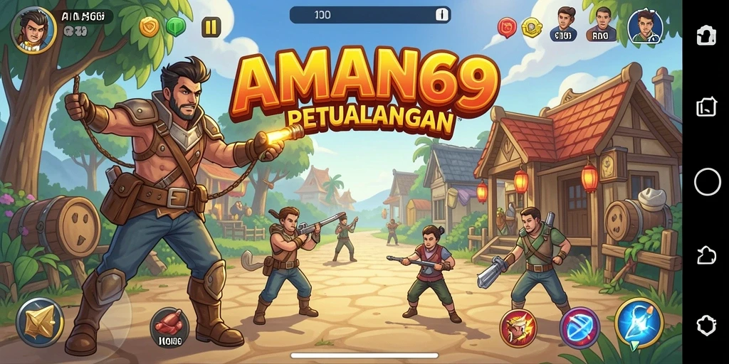 Visual menarik dari gameplay AMAN69 yang penuh aksi.