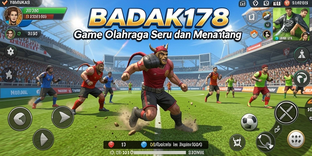 Tangkapan layar BADAK178 yang menunjukkan aksi seru dalam permainan olahraga.