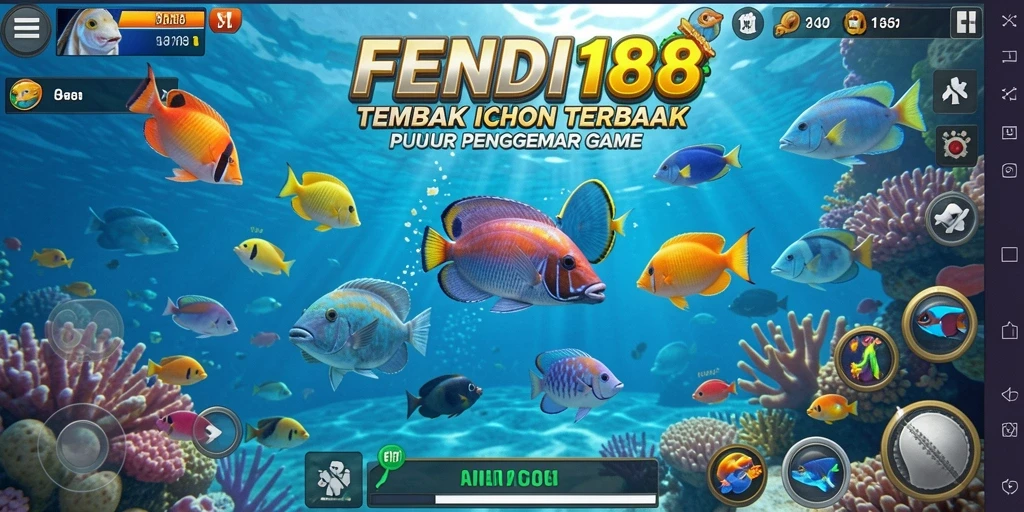 Tangkapan layar gameplay seru FENDI188 Tembak Ikan.