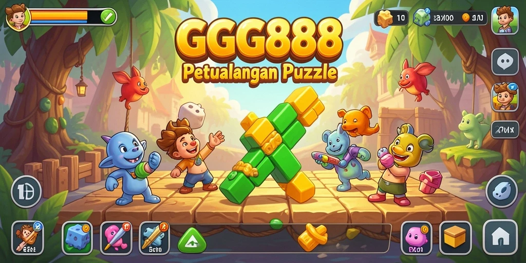 Tampilan gameplay GGG888 yang menampilkan teka-teki menarik.