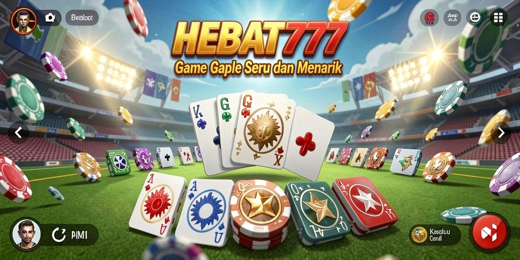 Screenshot menampilkan permainan Gaple yang seru dan interaktif.