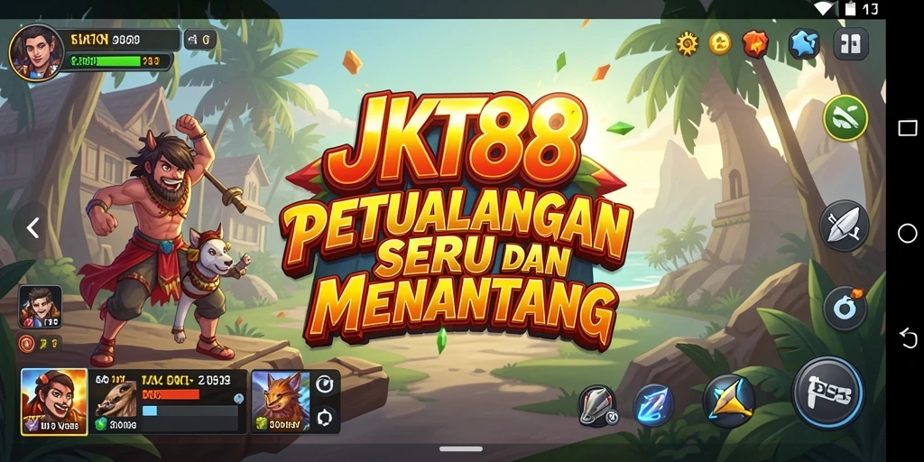 Tampilan gameplay JKT88 dengan aksi petualangan yang mendebarkan.