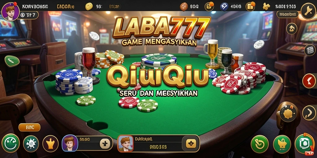 Tampilan gameplay seru LABA777 dalam permainan QiuQiu.