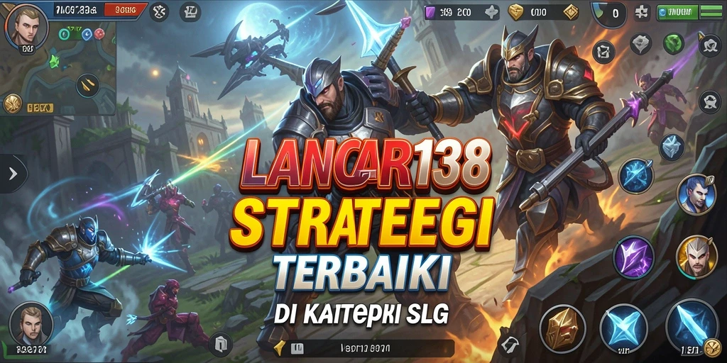 Screenshot utama LANCAR138 menampilkan gameplay SLG yang mendebarkan.