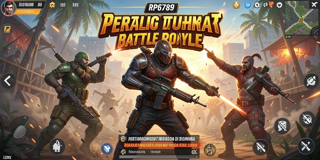 Gameplay seru dan aksi mendebarkan di RP6789 Battle Royale.